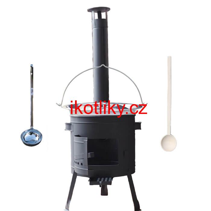 Kotlíkový gulášový set 39 PLUS 600 + nerezový kotlík 20 L (0,8 mm)