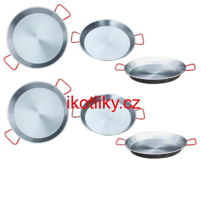 Paella Tapas catering 22 cm - 6 ks ocelových pánví