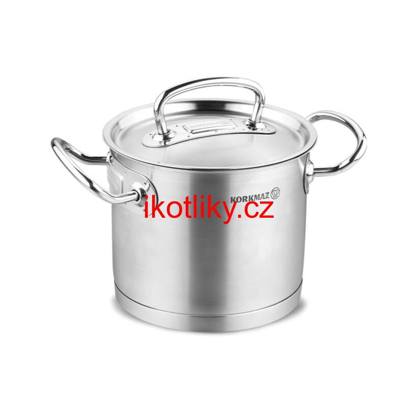 Sada nerezových hrnců s poklicí + rendlík 2 + 1 ks 6 L, 10 L, 2,8 L