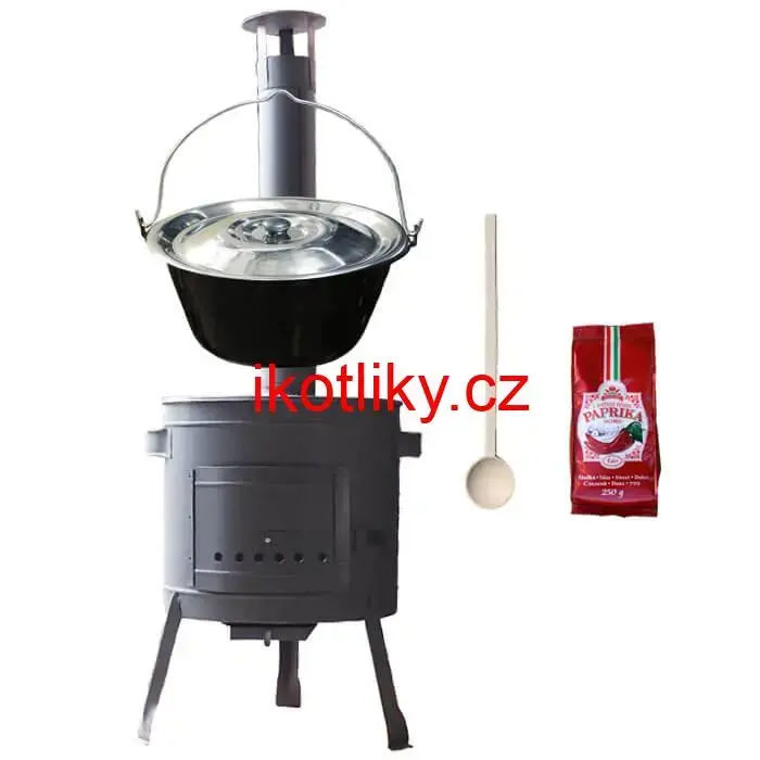 Nerezový kotlík 22 L (0,8 mm) INOX + silnostěnná (1,5 mm) žáruvzdorná kotlina BALKY STRONG 42 PLUS 600