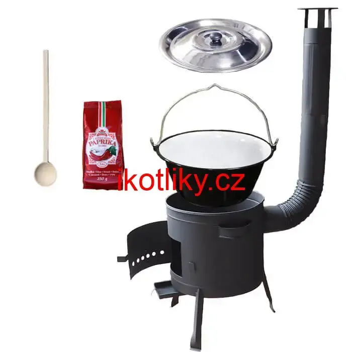 Nerezový kotlík 22 L (0,8 mm) INOX + silnostěnná (1,5 mm) žáruvzdorná kotlina BALKY STRONG 42 PLUS 600