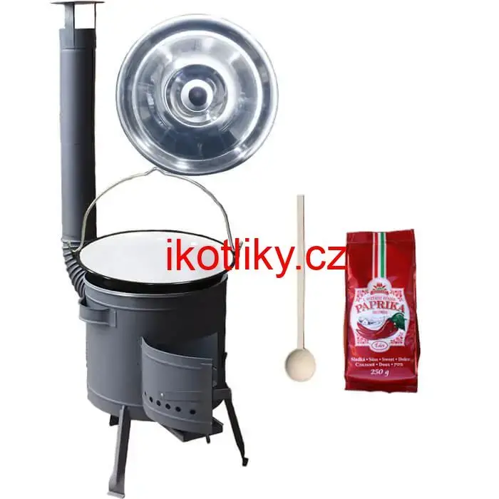 Nerezový kotlík 22 L (0,8 mm) INOX + silnostěnná (1,5 mm) žáruvzdorná kotlina BALKY STRONG 42 PLUS 600
