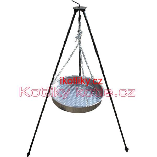 Nerezová pánev s řetízkem 49 cm