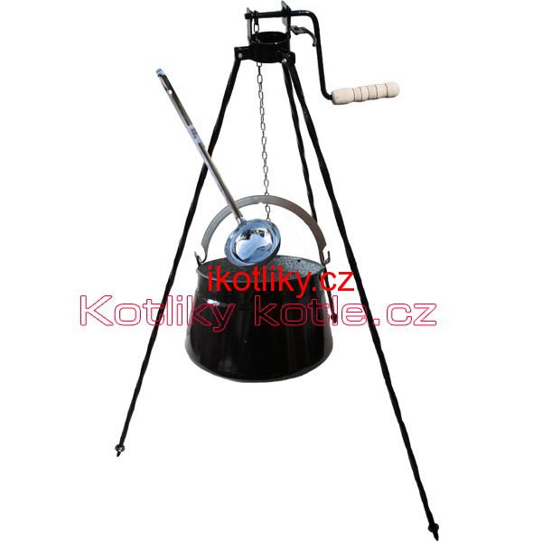 Kotlík na ryby 20 L + trojnožka s kladkou