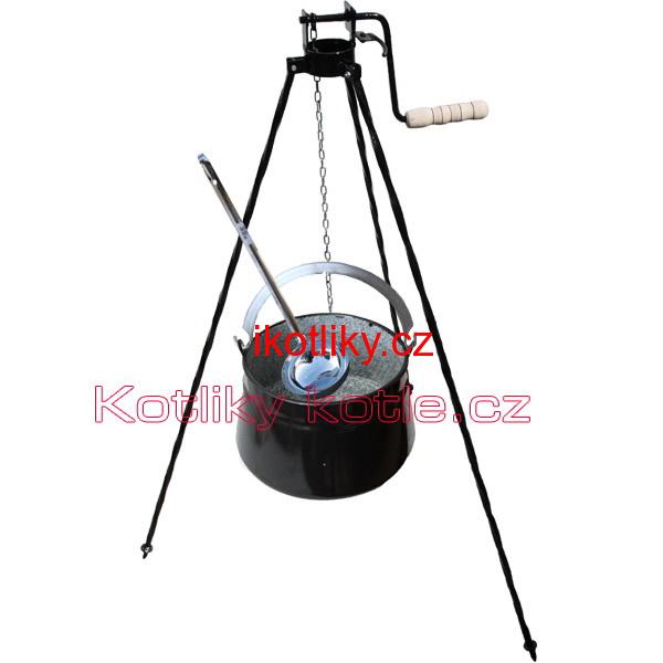 Kotlík na ryby 20 L + trojnožka s kladkou