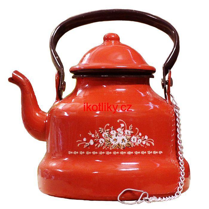 Smaltovaný čajník 1,5 L DEKO