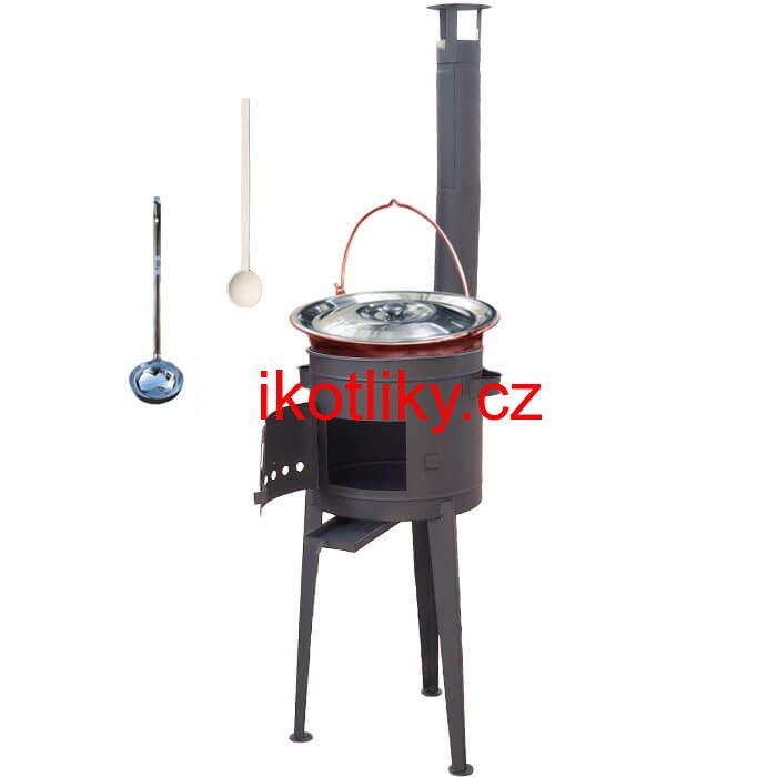 Kotlíkový gulášový set 36 PLUS 600 + měděný kotlík 14 L (1,2 mm)