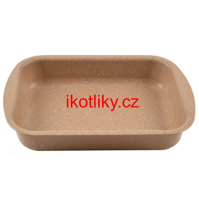 Pekáč s granitovým povrchem 34 x 24 cm hnědý Granit Line