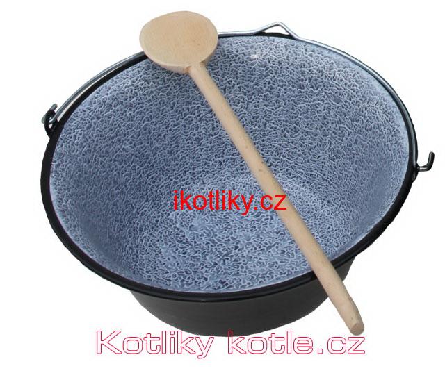 Smaltovaný kotlík 10 L + vařečka