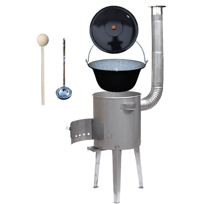 Smaltovaný kotlík 20 L (1,2 mm) + nerezová kotlina 42 cm LUXUS