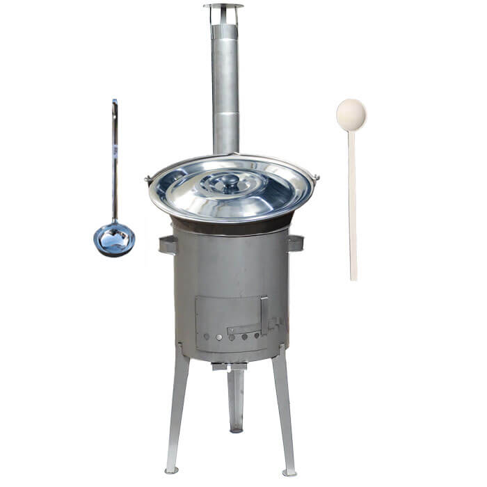 Nerezový kotlík 20 L (1,5 mm) + nerezová kotlina 42 cm LUXUS