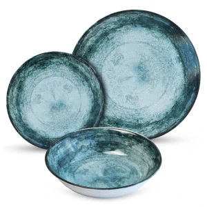 Souprava keramických talířů 18 ks BLUE