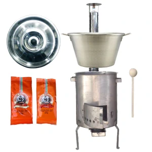 Nerezový kotel 40 L + nerezová kotlina 45 cm 1,5 mm STRONG EXCLUSIVE + paprikové koření na guláš