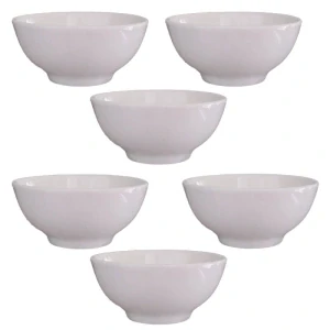 Keramické misky na servírování guláše 15 cm 6 ks bílé