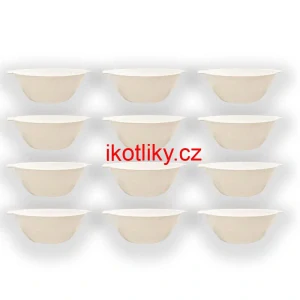 Sada 12 ks: Plastová miska na fajnový kotlíkový guláš a polévky – 750 ml