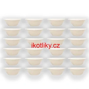 Sada 24 ks: Plastová miska na fajnový kotlíkový guláš a polévky – 750 ml