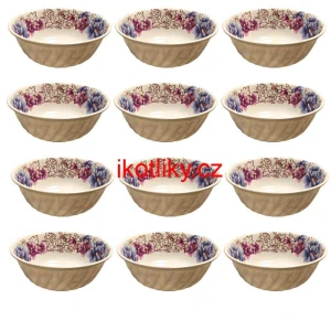 Plastová miska s květinovým vzorem (750 ml) – nyní v sadě 12 kusů!