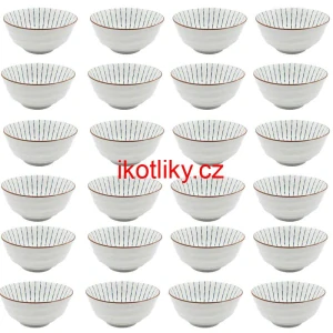 Sada 24 ks velkých keramických misek na guláš a polévky, 1 litr