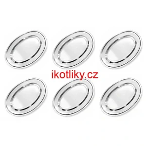 Nerezové podnosy pro catering - set 6 ks (40,5cm) - Servíruj s jistotou a stylem
