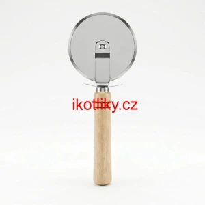 Kráječ na pizzu s dřevěnou rukojetí 22 cm