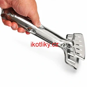 Nerezové kleště na rybu – kuchyňská obracečka 2 v 1, 28 cm