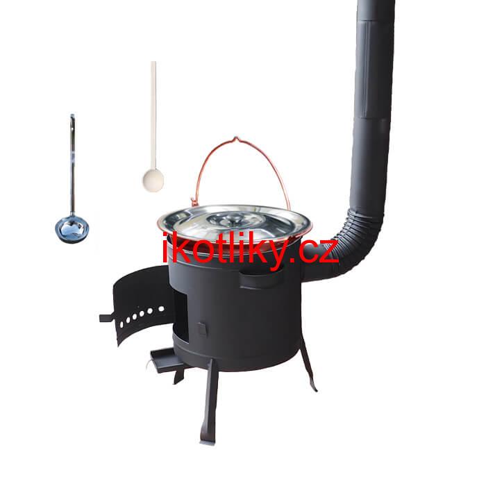 Kotlíkový gulášový set 42 PLUS 600 + měděný kotlík 20 L (1,2 mm)