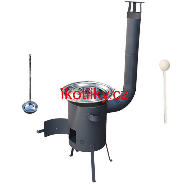 Nerezový kotlík 30 L (1,5 mm) + žáruvzdorná kotlina 45 PLUS 600 4 MM