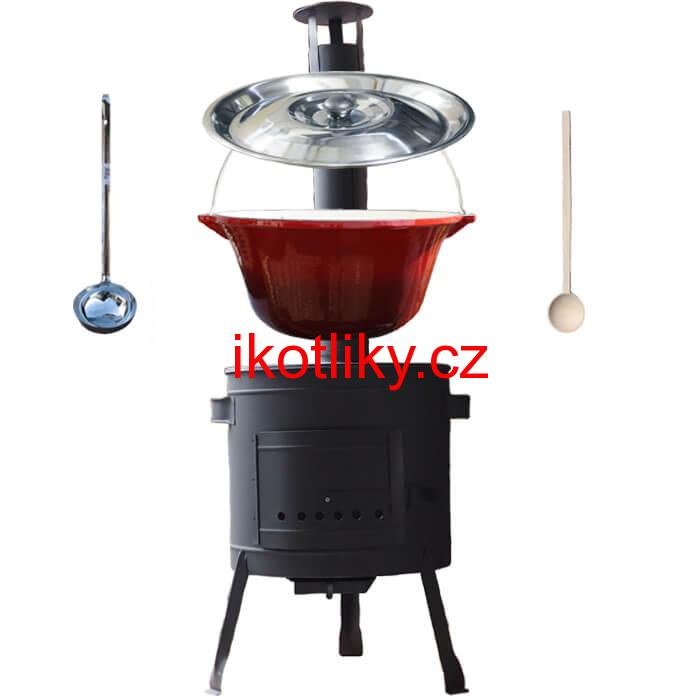 Litinový kotlík se smaltovanou úpravou 16 L + nízká kotlina 36 PLUS 600