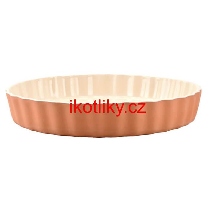 Hliněná forma na dort s glazurou 30 cm