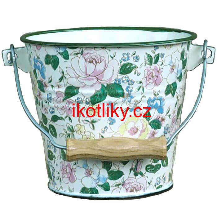 Smaltované vědro 1 L DECOR