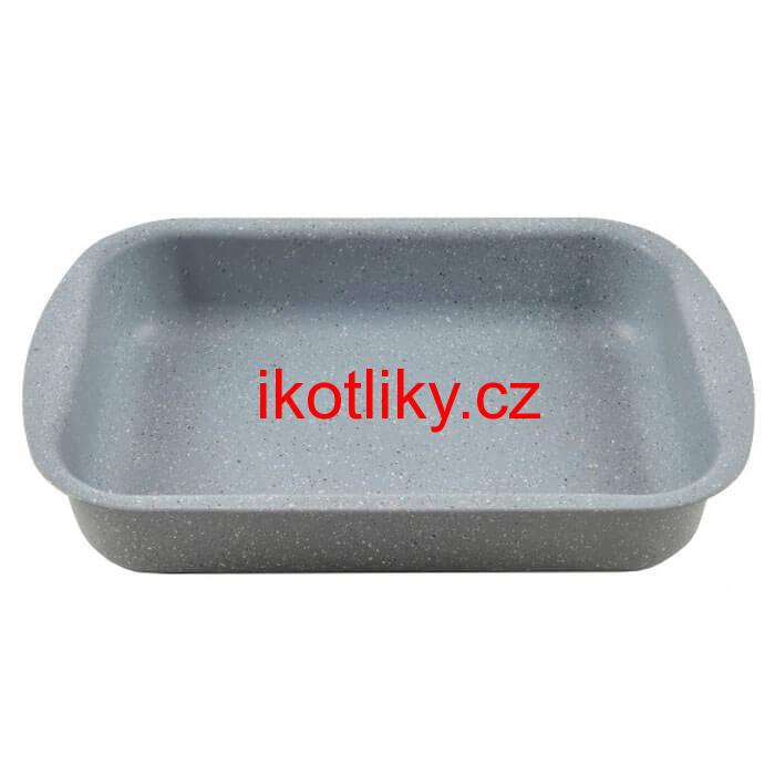 Pekáč s granitovým povrchem 29 x 20 cm šedý Granit Line