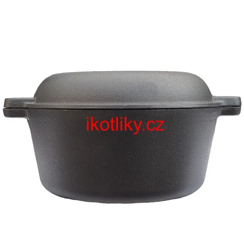 Litinový kastrol s pánví 2 v 1 26 cm