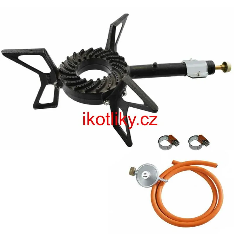 Hořák - plynový vařič 7,5 kW HU + připojovací příslušenství