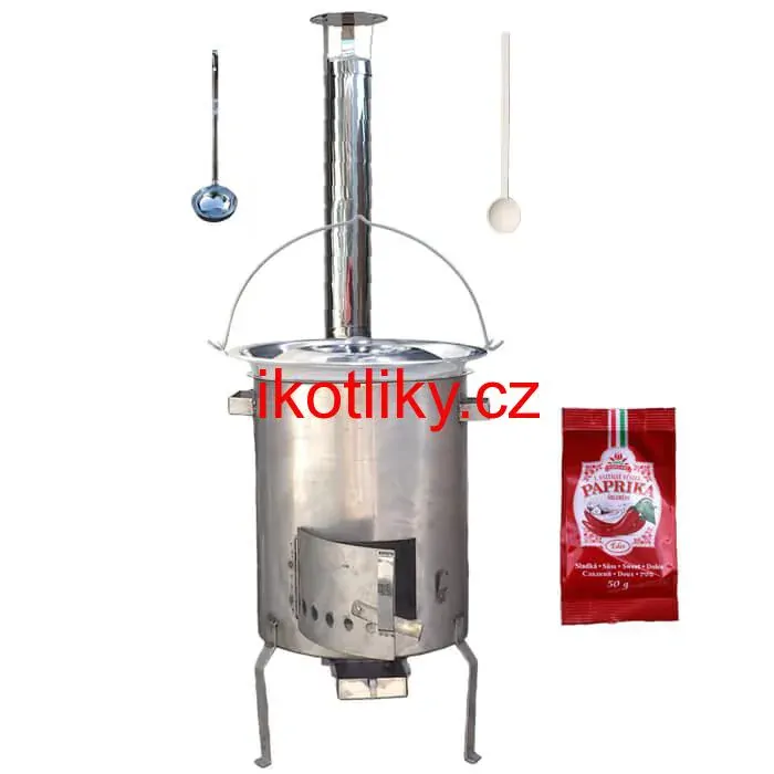 Nerezový kotlík 30 L (1,2 mm) INOX + nerezová kotlina (1,5 mm) 45 cm STRONG EXCLUSIVE