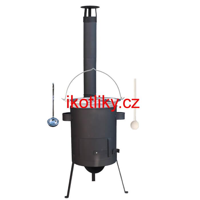 Nerezový kotlík 15 L (1,2 mm) INOX + žáruvzdorná kotlina 36 PLUS 600 4 MM