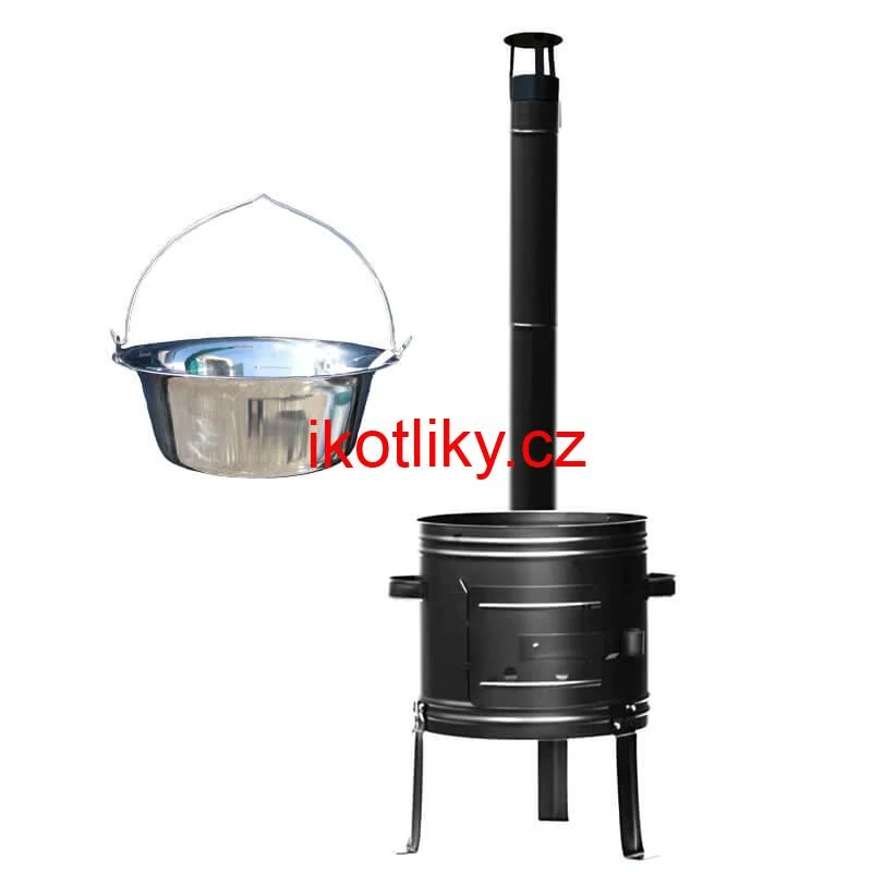 Nerezový kotlík 22 L + kovová kotlina 42 (KOV) + ​​demontovatelné nožičky