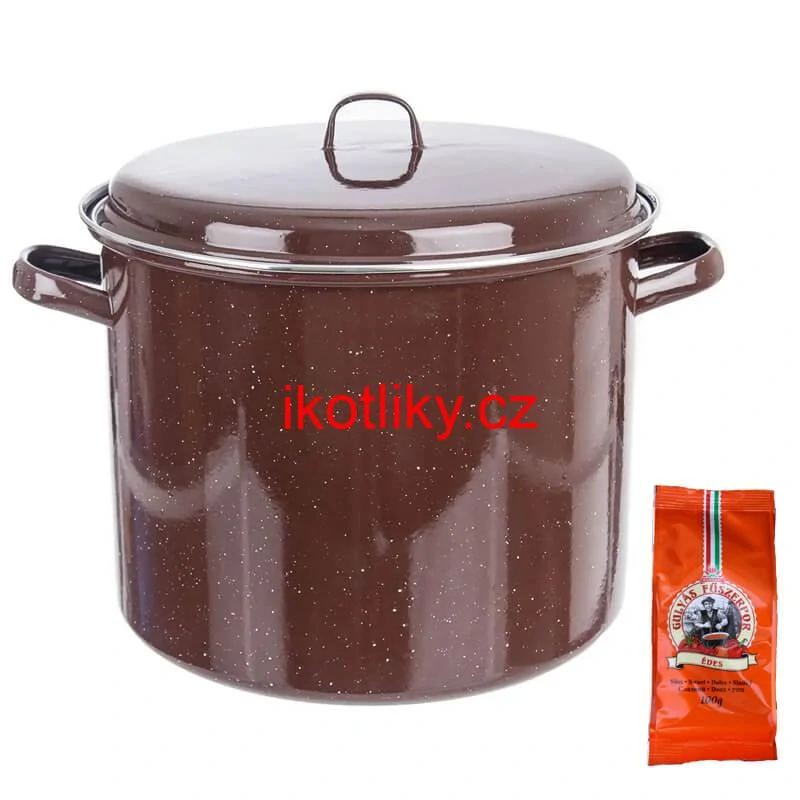 Hrnec hrubostenný smaltovaný + poklice 20 l FALCO + pepř na guláš - sladké 100 g