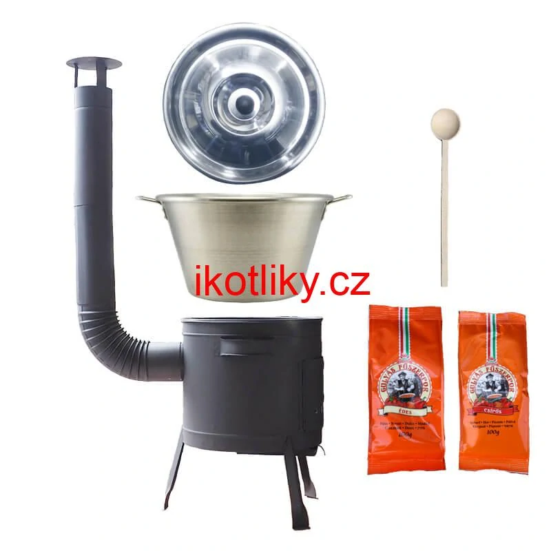 Nerezový kotel 40 L + nízká kotlina 45 PLUS 600 + paprikové koření na guláš