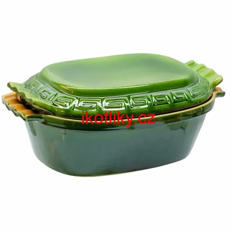 Římská mísa / pekáč z glazované terakotové hlíny 6 l