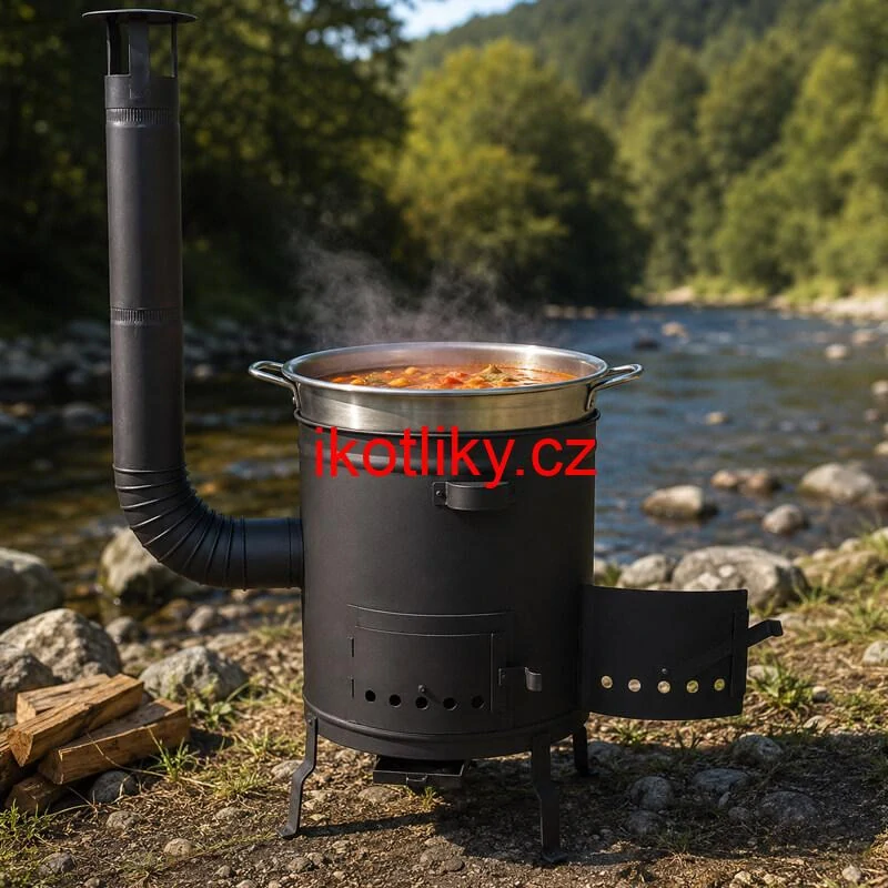 Silnostěnná kotlina 56 cm (2 mm) STRONG + žáruvzdorná barva Plus 600