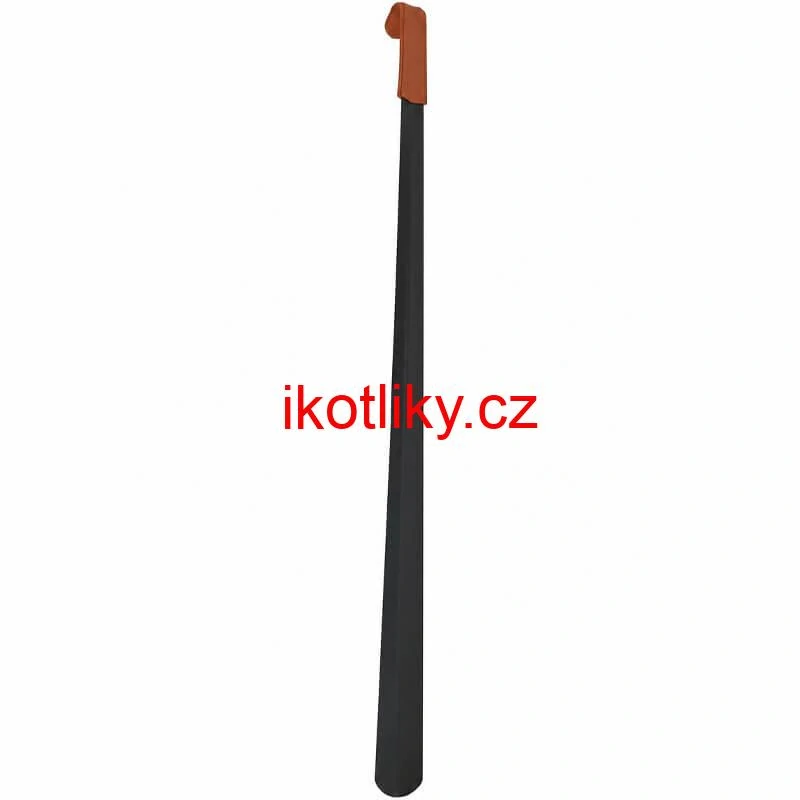 Kovová lžíce na boty 80 cm s rukojetí ze syntetické kůže