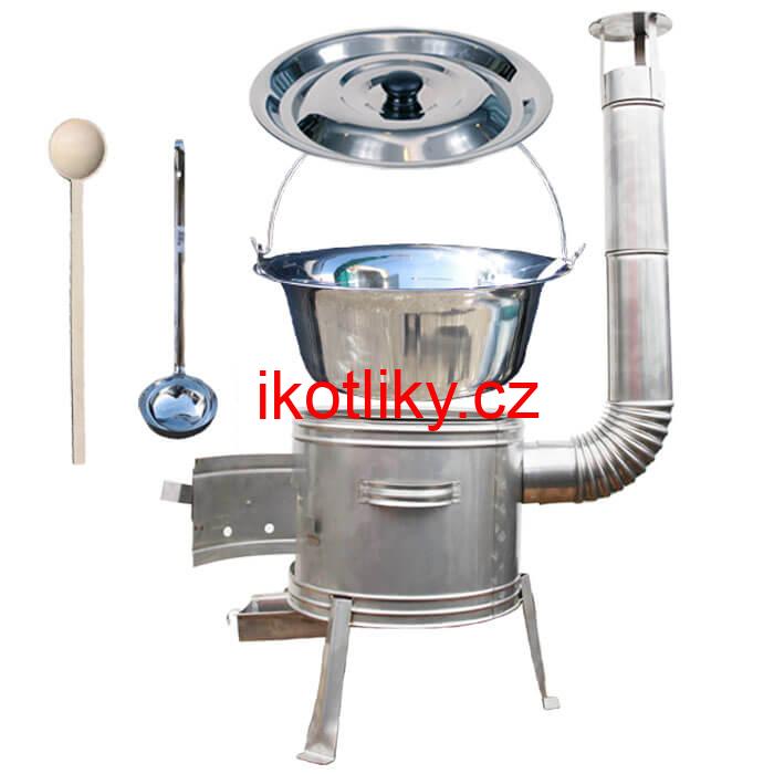 Nerezový kotlík 8 L + nerezová kotlina 31 cm TOPLUX