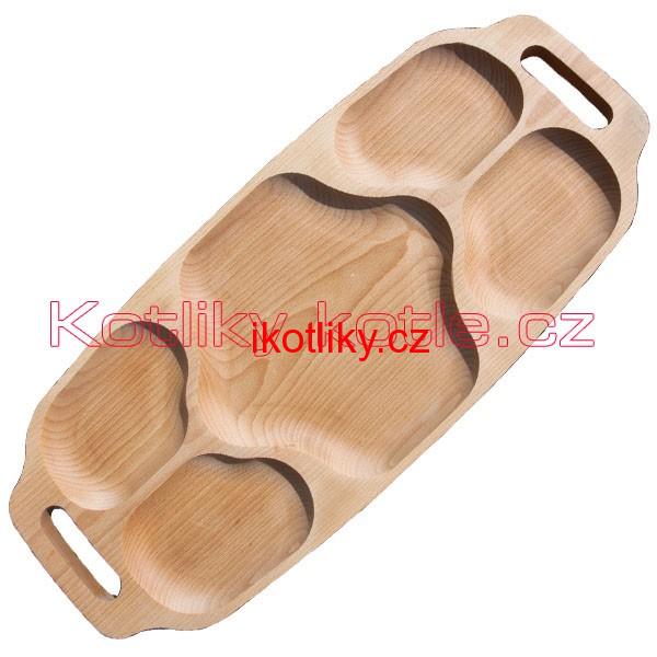 Servírovací dřevěný podnos