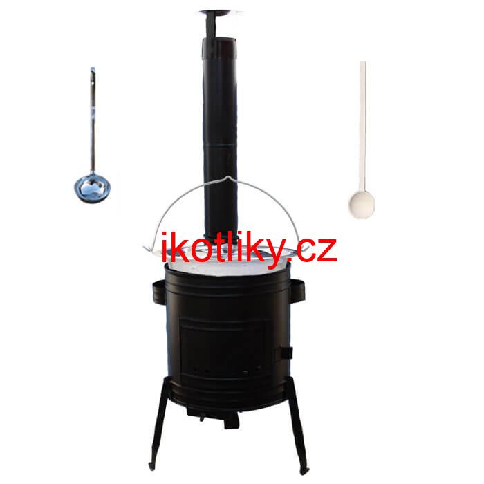 Nerezový kotlík 10 L (0,8 mm) + kovová kotlina 31 CLASSIC (KOV)