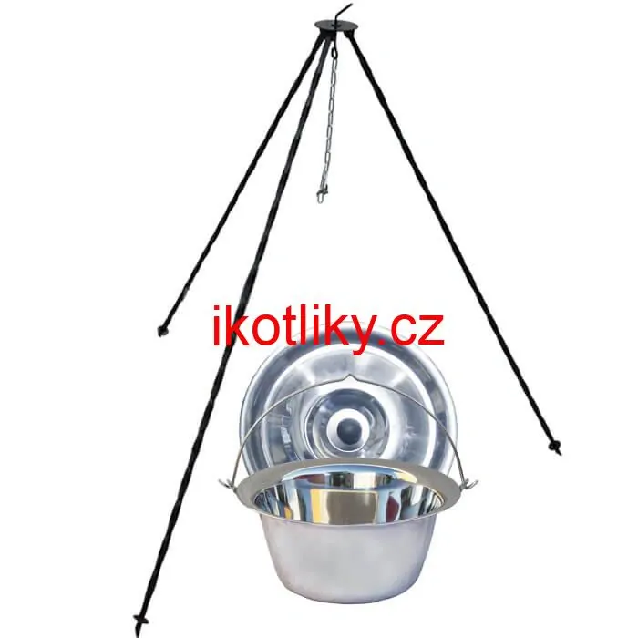 Nerezový kotlík 14 L INOX + poklice + stojan CLASSIC