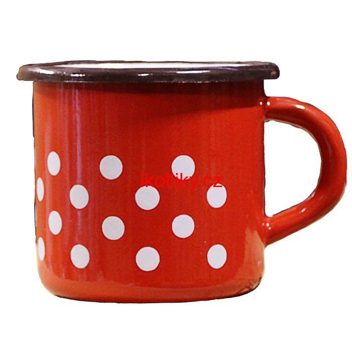 Smaltovaný hrnek 0,4 L (tečky)
