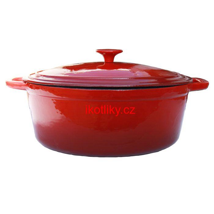 Litinový pekáč 6,2 L - červený