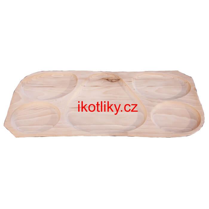 Servírovací dřevěný podnos