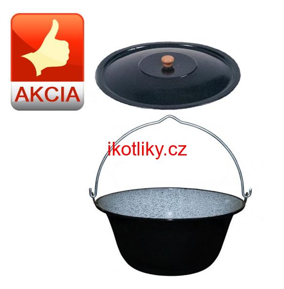Smaltovaný kotlík 8 L + poklice