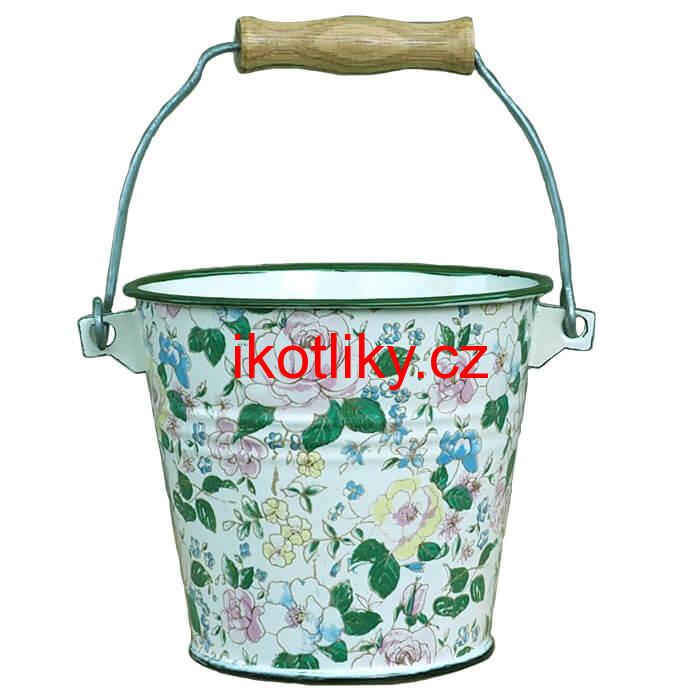 Smaltované vědro 1 L DECOR